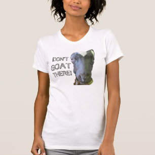 Chèvre "N'Y ALLEZ PAS" FEMMES T-Shirt détruit