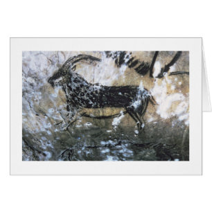 Chèvre ou chamois, peinture de roche dans la salle