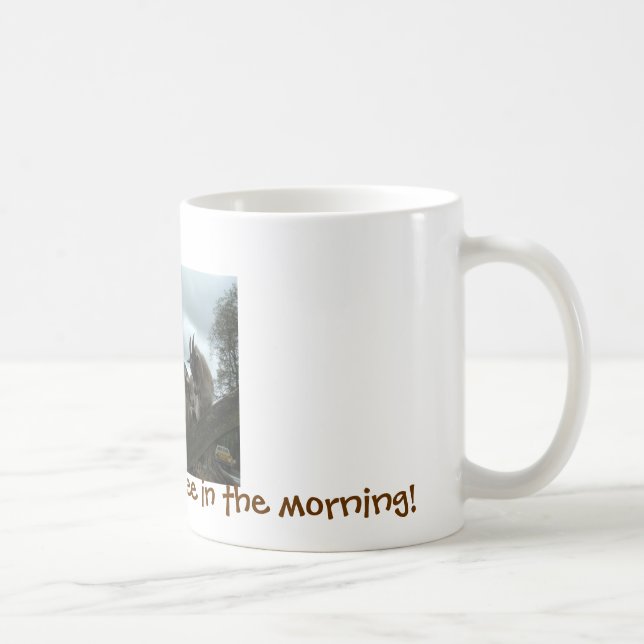 Chèvre pour avoir mon café dans la tasse de matin (Droite)