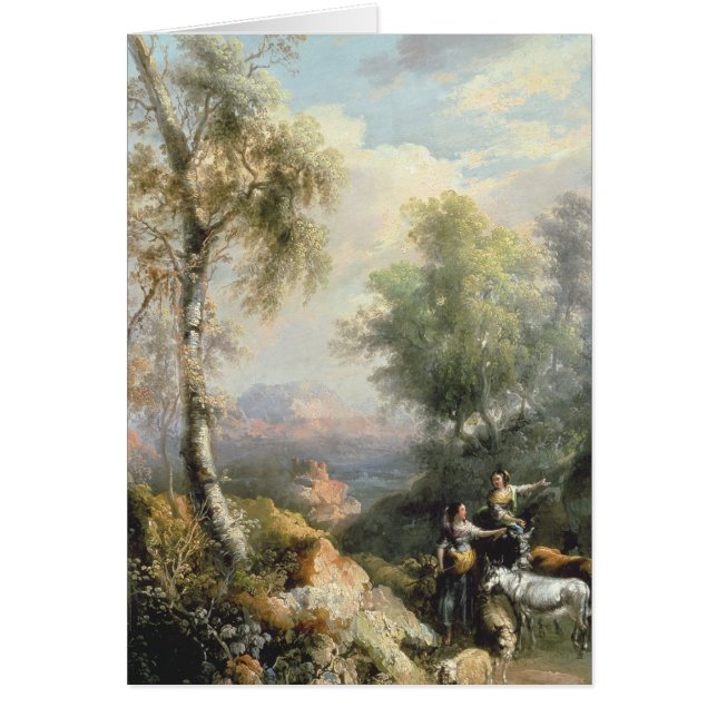 Chevriers dans le paysage espagnol montagneux (Devant)