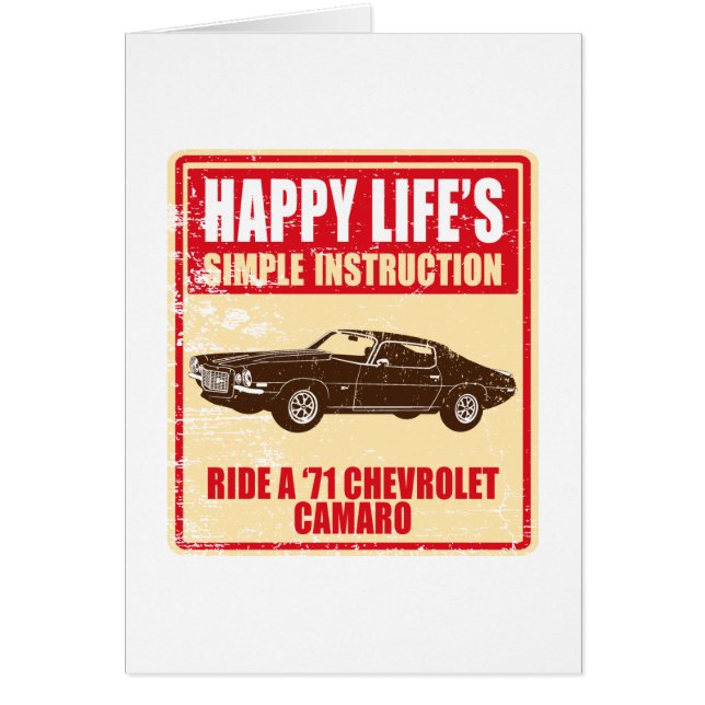 Chevrolet Camaro 1971 (Devant)