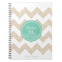 Chevron 20e anniversaire de fête Livre d'or Choisi