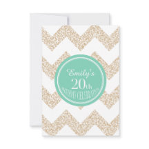 Chevron 20e fête d'anniversaire Choisir la carte d