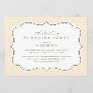 Chevron barre des invitations de fête