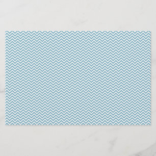Chevron bleu avec Monogramme