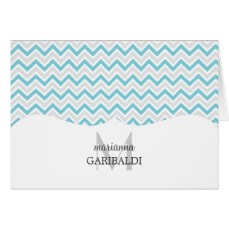 Chevron bleu et moderne personnalisé