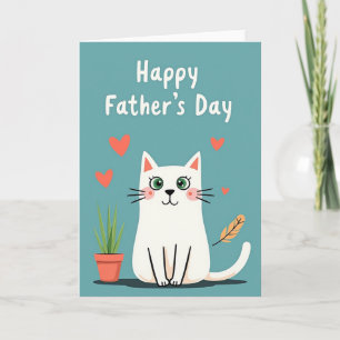 Chevron Carte d'amour pour chaton mignon