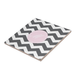 Chevron gris avec carreaux Monogram