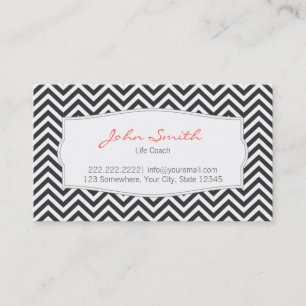 Chevron gris-foncé barre le carte de visite