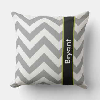 Chevron Gris Personnalisé Oreiller