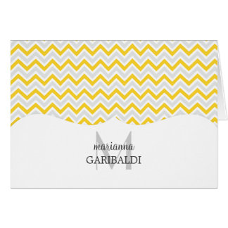 Chevron jaune et moderne personnalisé