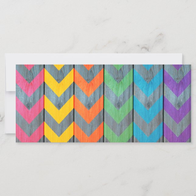 Chevron Motif On Wood Texture par Shirley Taylor (Devant)