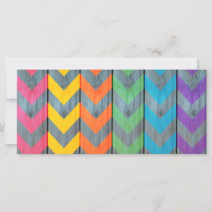 Chevron Motif On Wood Texture par Shirley Taylor