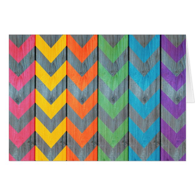 Chevron Motif On Wood Texture par Shirley Taylor (Devant Horizontal)