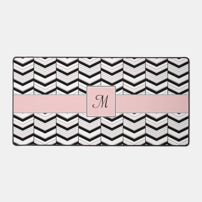 Chevron noir blanc et blanc (Recto)