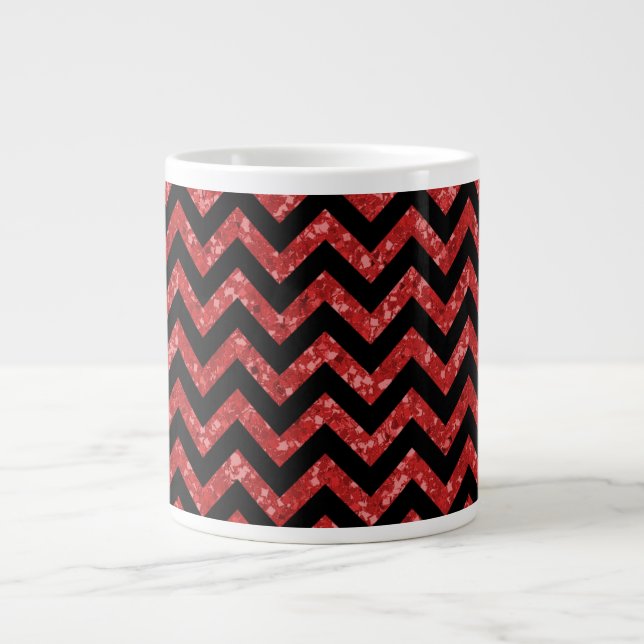 Chevron Parties scintillant Look Jumbo Mug (Devant)