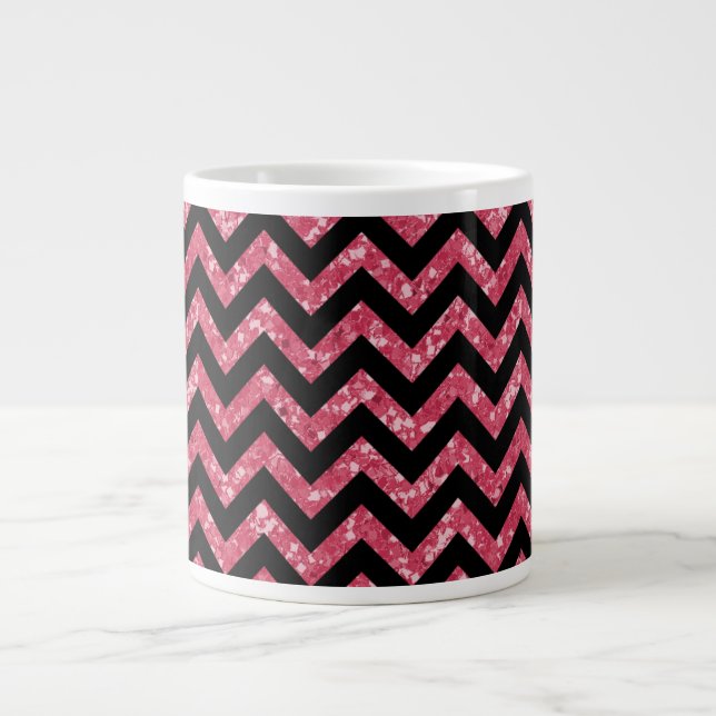 Chevron Parties scintillant Look Jumbo Mug (Devant)