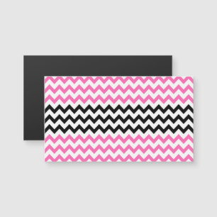 Chevron rose chaud et noir par Shirley Taylor