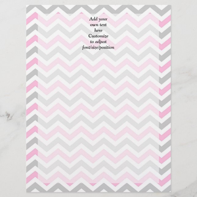 chevron rose et gris (Devant)