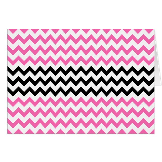 Chevron rose et noir par Shirley Taylor (Devant Horizontal)