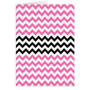Chevron rose et noir par Shirley Taylor