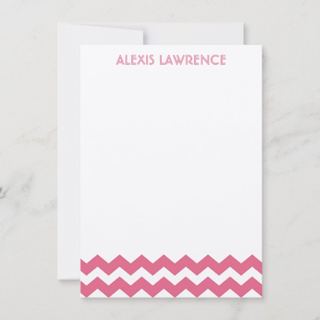 chevron rose moderne toutes les occasions merci (Devant)