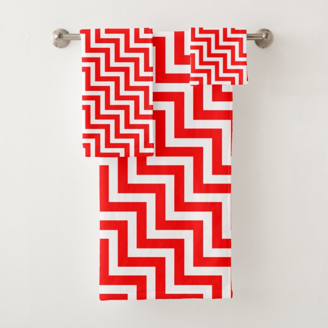 Chevron rouge et blanc de taille moyenne (En situation)