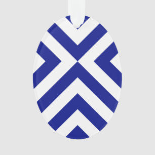 Chevrons bleu et blanc