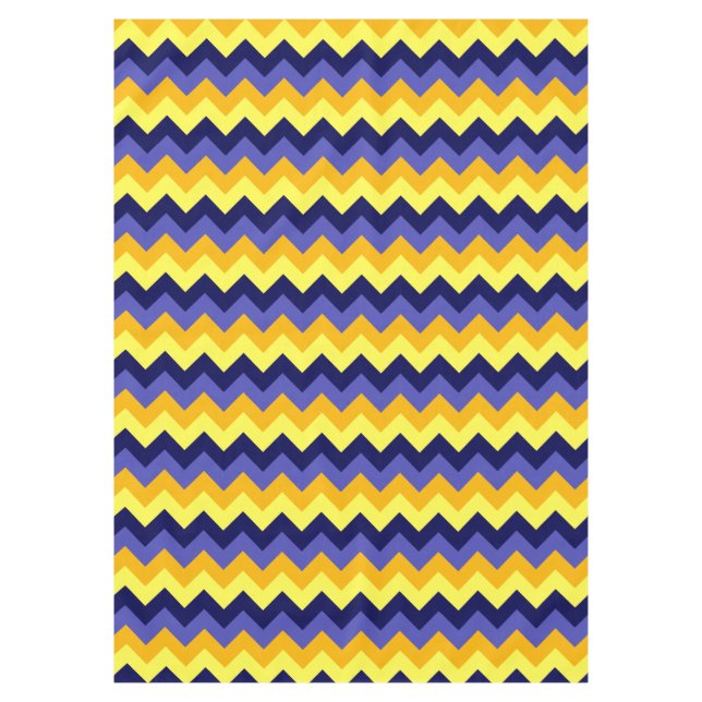 Chevrons d'or bleu jaune Moyen Nappe (Devant)