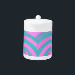 chevrons modernes sophistiqués rose/vert<br><div class="desc">design chic et design</div>