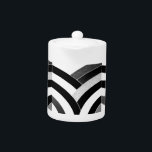 chevrons noirs et blancs modernes et sophistiqués<br><div class="desc">design chic et design</div>