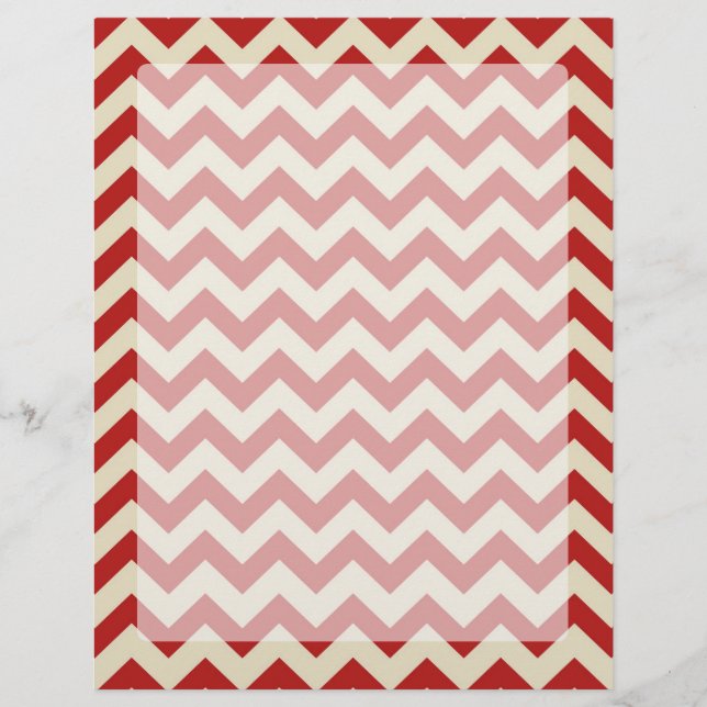 Chevrons rouges Vintages rétro classique (Devant)