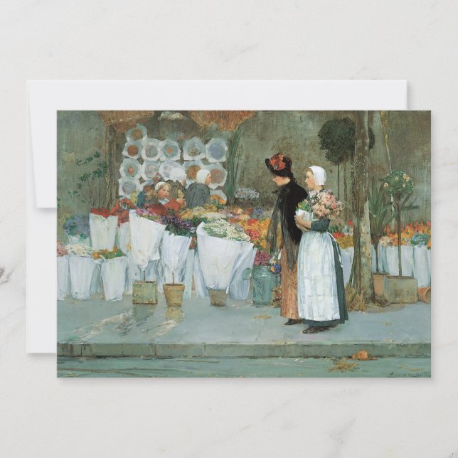 Chez le fleuriste par Childe Hassam, Vintage Fine  (Devant)