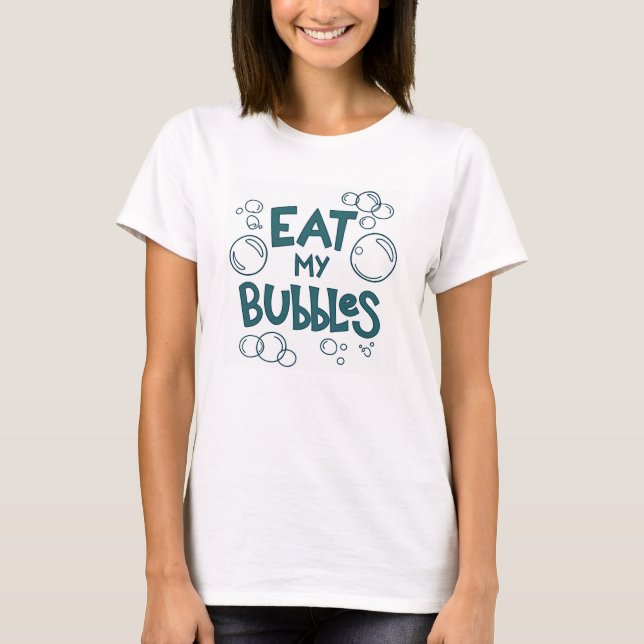 chez My Bubbles Funny Swimming T T-shirt (Devant)