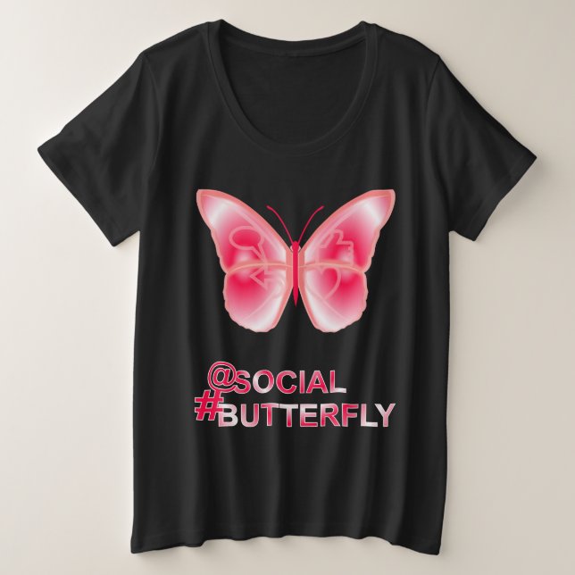 Chez Social Hashtag Papillon (Design devant)