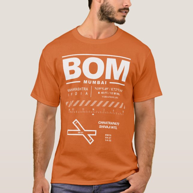Chhatrapati Shivaji Int'l Airport BOM T-Shirt (Devant)