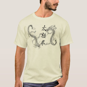 Chi Chuan de Tai et T-shirt de deux dragons