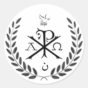 Chi Rho Christian Sticker