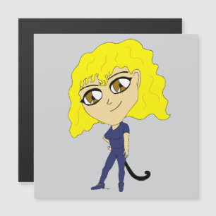 Chibi avec un chat comme une queue