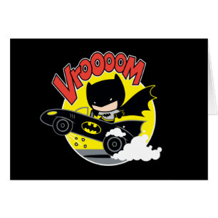 Chibi Batman Dans Le Batmobile