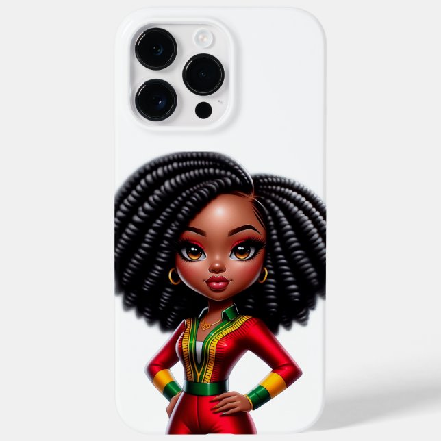 Chibi Black Girl Ipone Coque (Verso)