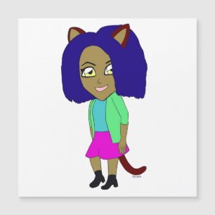 chibi catgirl aimant