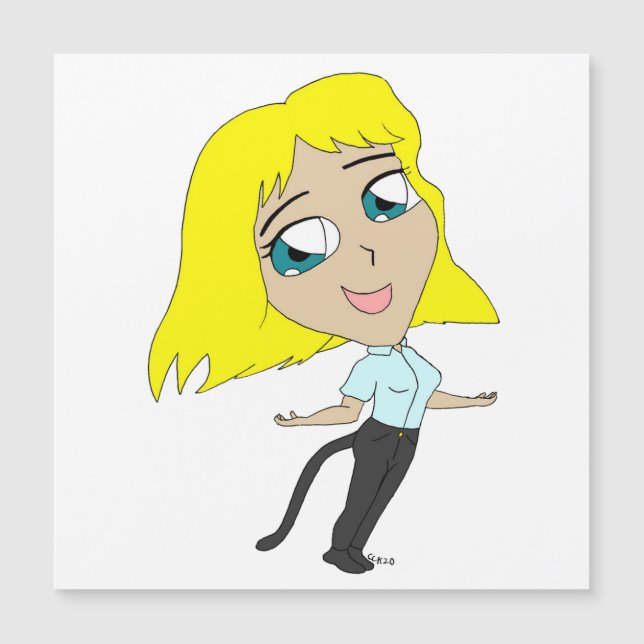 chibi fille avec une queue (Devant)