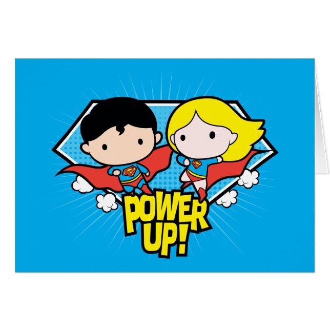 Chibi Superman & Chibi Supergirl Power Up! (Devant horizontal)