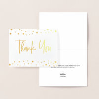 Chic 50e anniversaire Confetti carte de remercieme