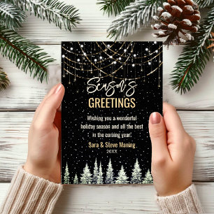 Chic arbres de Noël parties scintillant lumières n