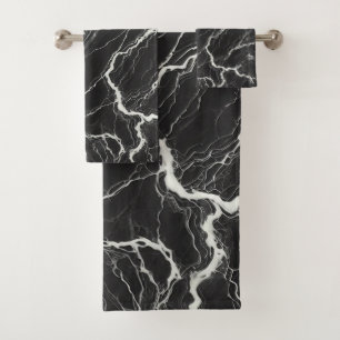 Chic  Aspect Marbre Noir & Blanc  Glamour