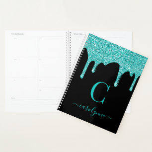 Chic Black Parties scintillant Turquoise Laver Lux