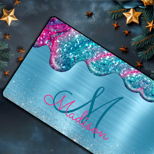 Chic bleu pourpre gouttes gouttes goutte goutte à