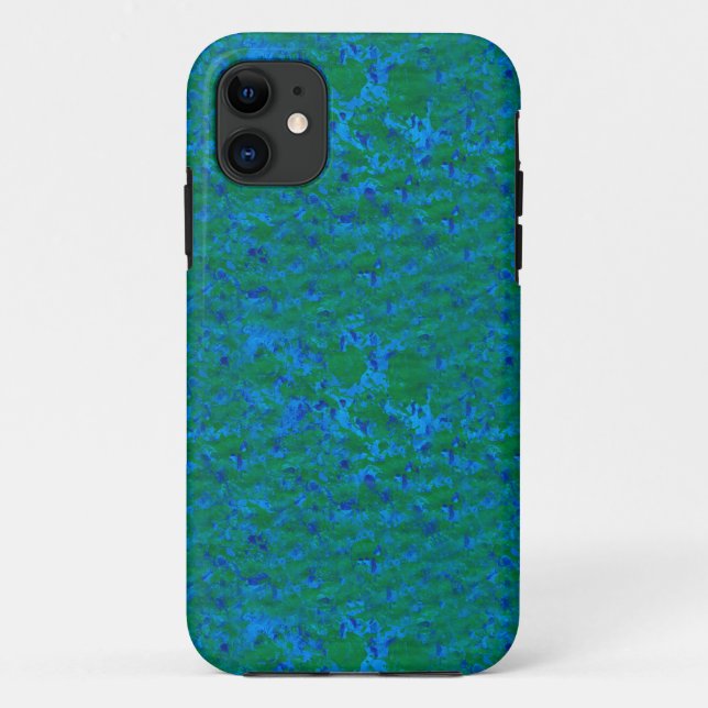 Chic Blue et Sea Green Textures iPhone 5/5s Coque (Dos)